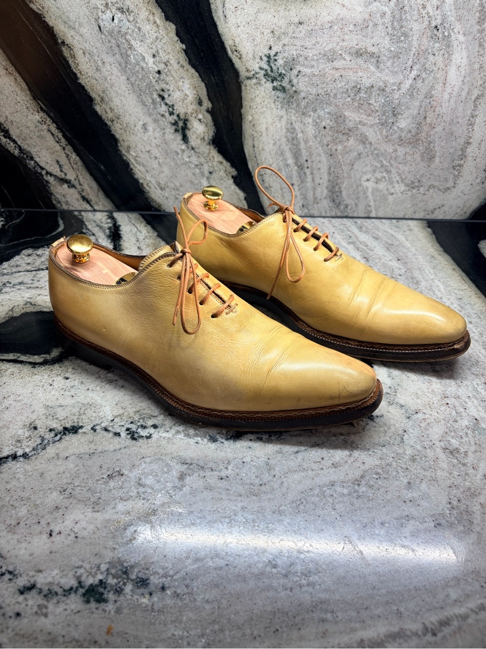 Stefano Branchini Wholecut Leather Oxford Shoes UK 9 US 10 Made Italy